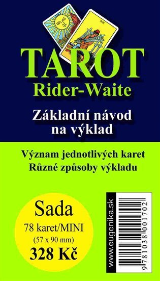 Rider Waite Tarot - 78 karet a návod, 1. vydání - Arthur Edward Waite