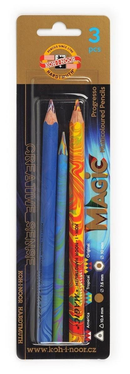 Levně Koh-i-noor pastelky MAGIC 3 ks sada