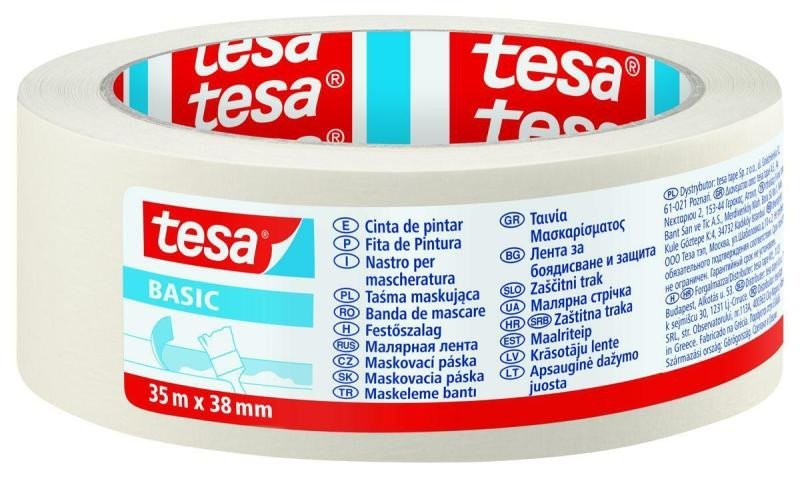 Levně Tesa bílá maskovací páska základní 35m x 38 mm