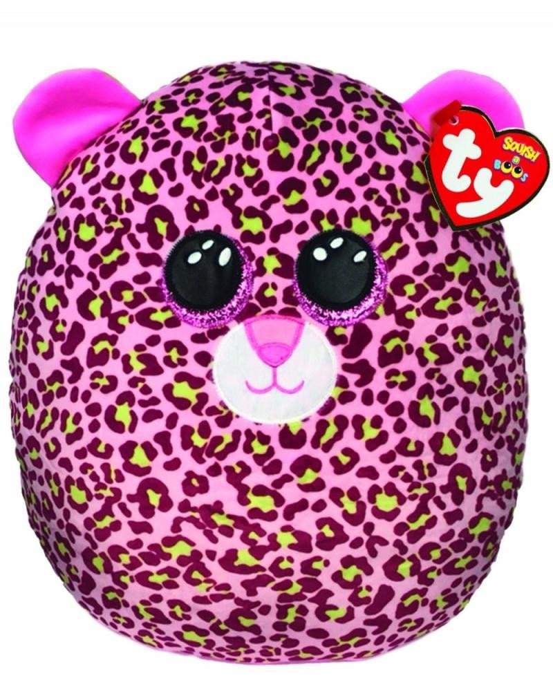 Levně Ty Squish-a-Boos LAINEY - růžový leopard 22 cm