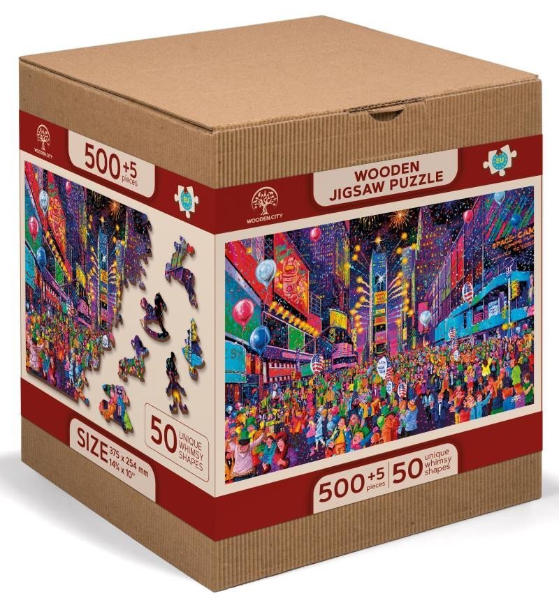 Levně Wooden City Puzzle Nový Rok 505 dílků, dřevěné