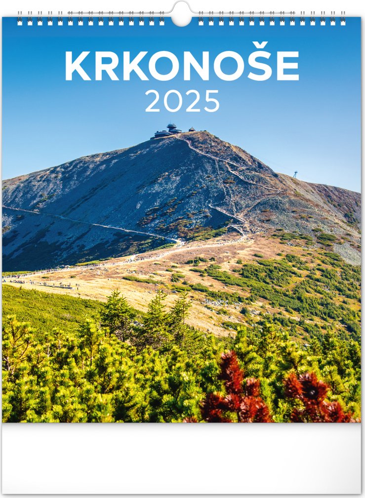 NOTIQUE Nástěnný kalendář Krkonoše 2025, 30 x 34 cm