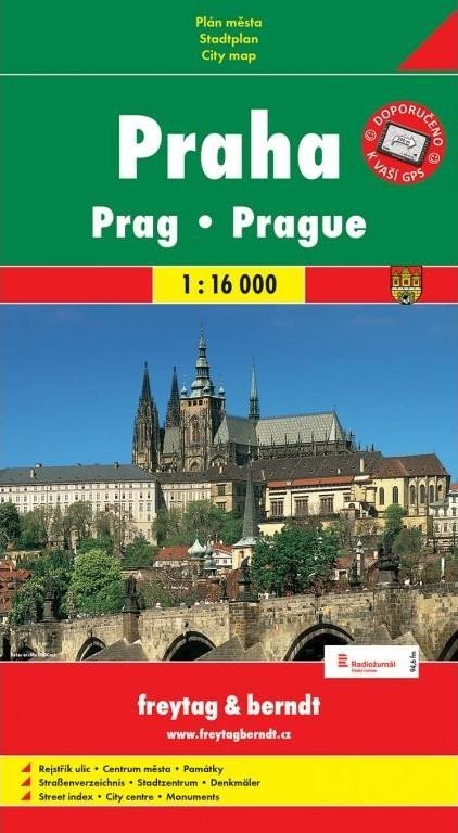 Praha mapa 1:16 000 - autorů kolektiv
