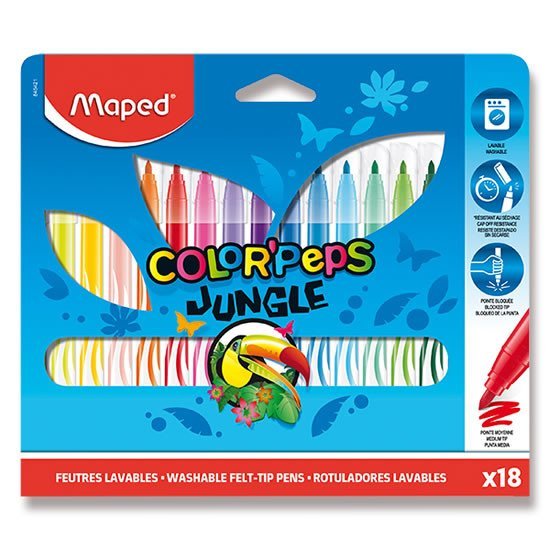 Levně Maped - Fixy Color´Peps Jungle 18 barev
