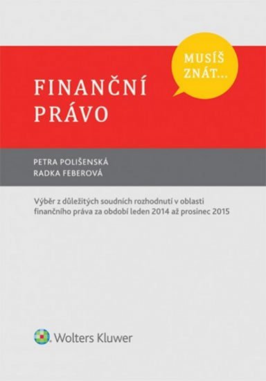 Musíš znát...Finanční právo - Petra Polišenská