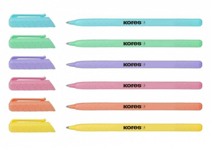 Levně Kores Pen K0 Kuličkové pero - pastelové barvy , mix barev