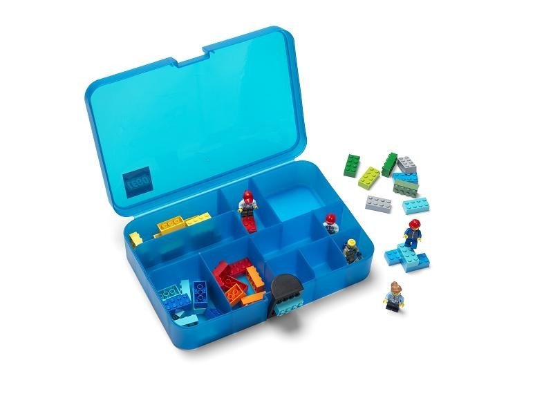 Levně LEGO Úložný box s přihrádkami - modrá
