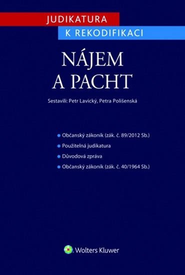 Levně Judikatura k rekodifikaci - Nájem a pacht - Petr Lavický