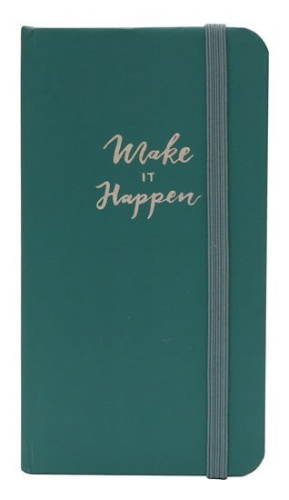 Levně Pukka Pad Zápisník s elastickým uzávěrem, zelený, 60 listů, papír 80g, 75x135mm