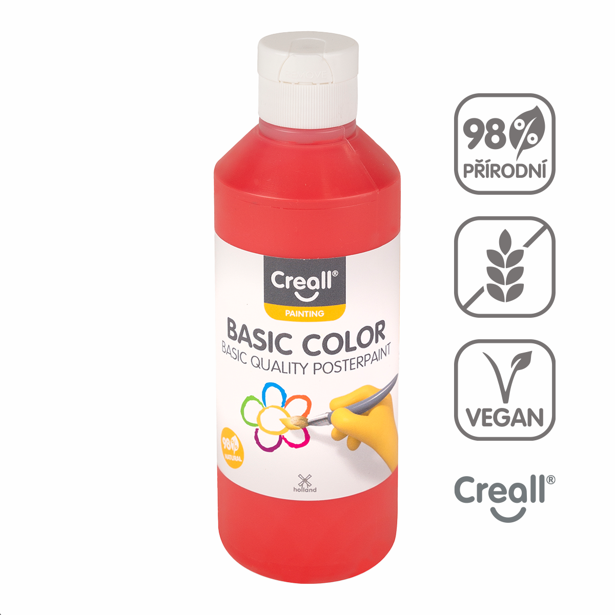 Creall temperová barva, 250 ml, světle červená