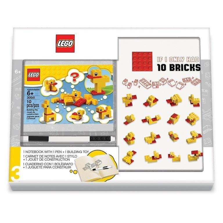 Levně LEGO Stationery Classic Kachny - zápisník s perem a stavebnicí