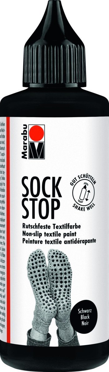 Levně Marabu Sock Stop Protiskluzová barva - černá 90ml
