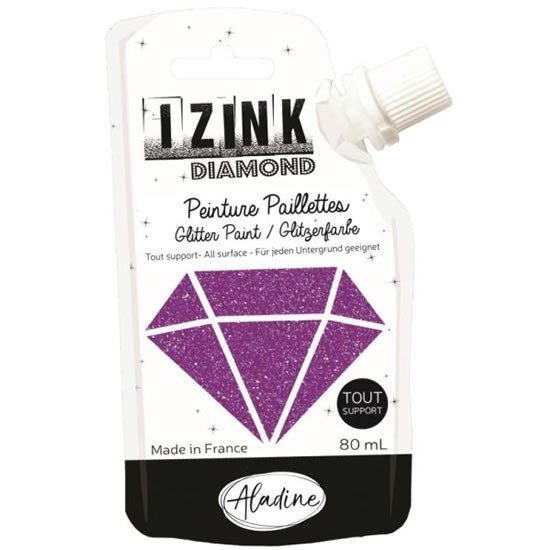 Levně Diamantová barva IZINK Diamond - fialová, 80 ml