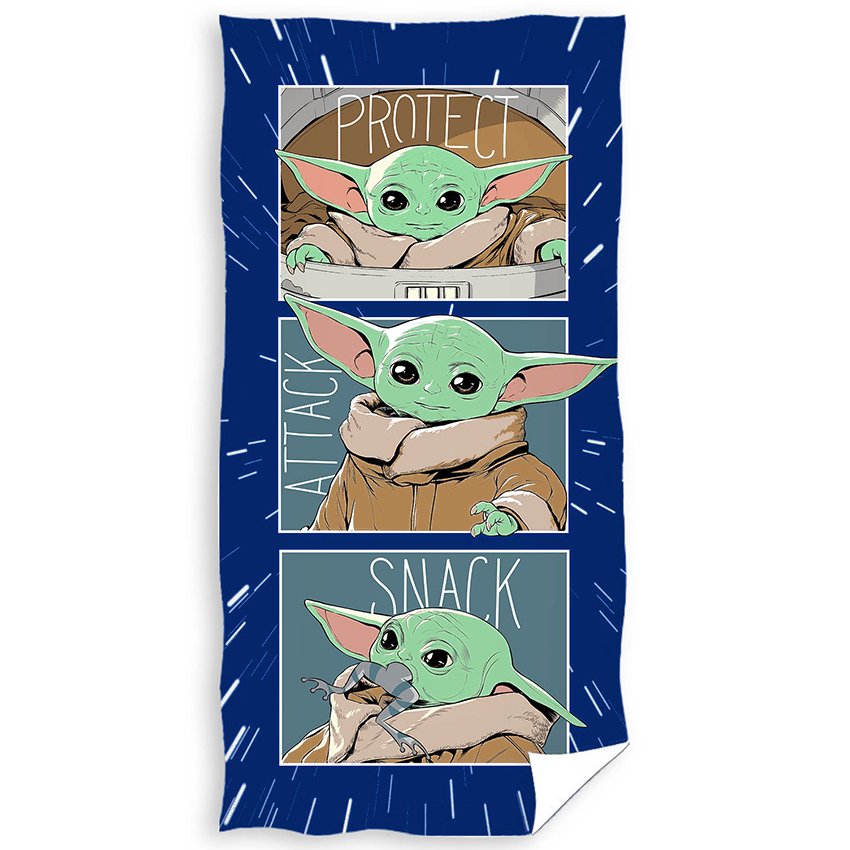 Levně Dětská osuška Star Wars Baby Yoda Snack