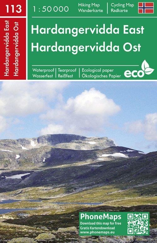 Levně PMN 113 Hardangervidda East 1:50 000