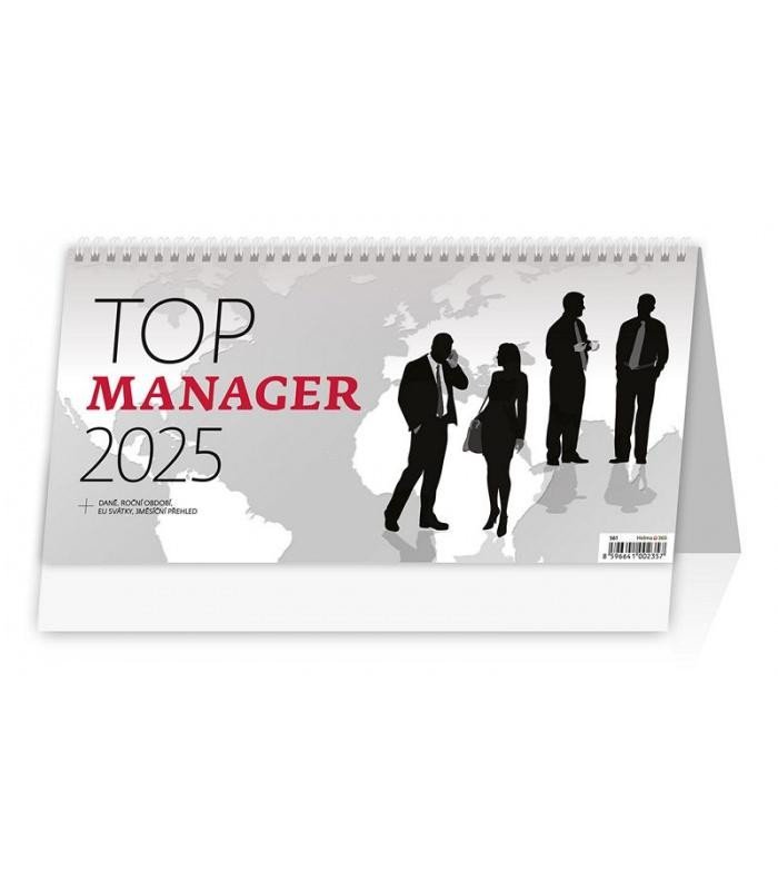 Levně Kalendář stolní 2025 - Top Manager