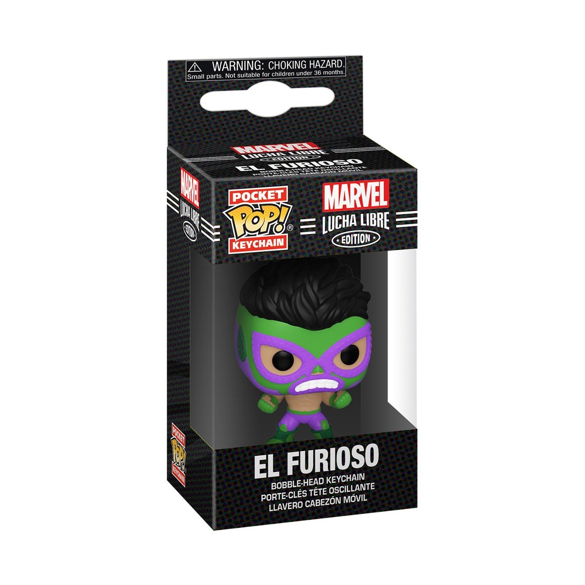 Levně Funko POP Keychain: Marvel Luchadores - Hulk (klíčenka)