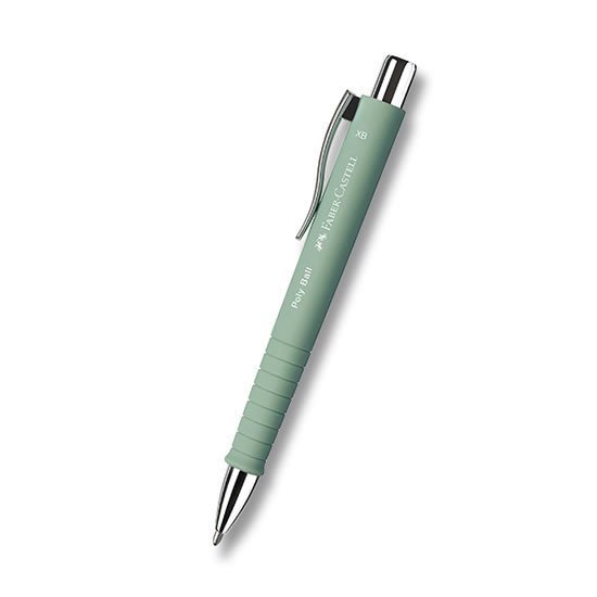 Levně Faber - Castell Kuličkové pero Poly Ball XB - pastelově zelená