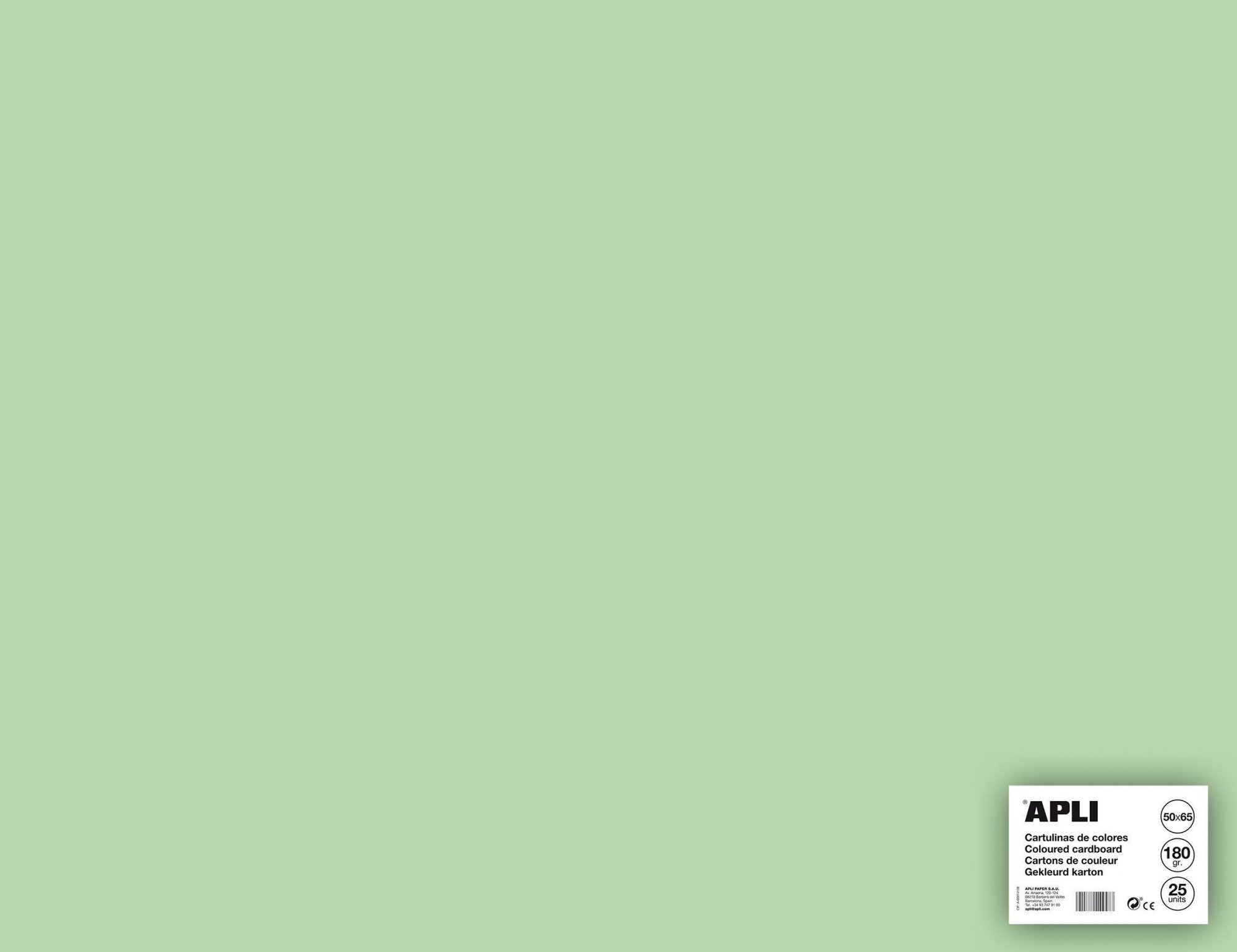 Levně Apli barevný papír A2+ 170 g - smaragdově zelený - 25 ks