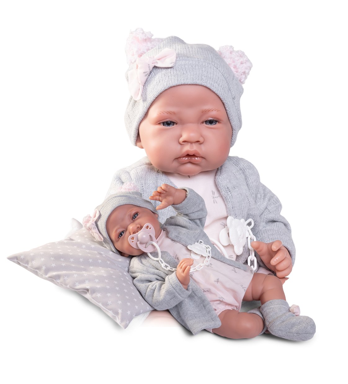 Levně Antonio Juan 3386 NACIDA - realistická panenka miminko s měkkým látkovým tělem - 42 cm