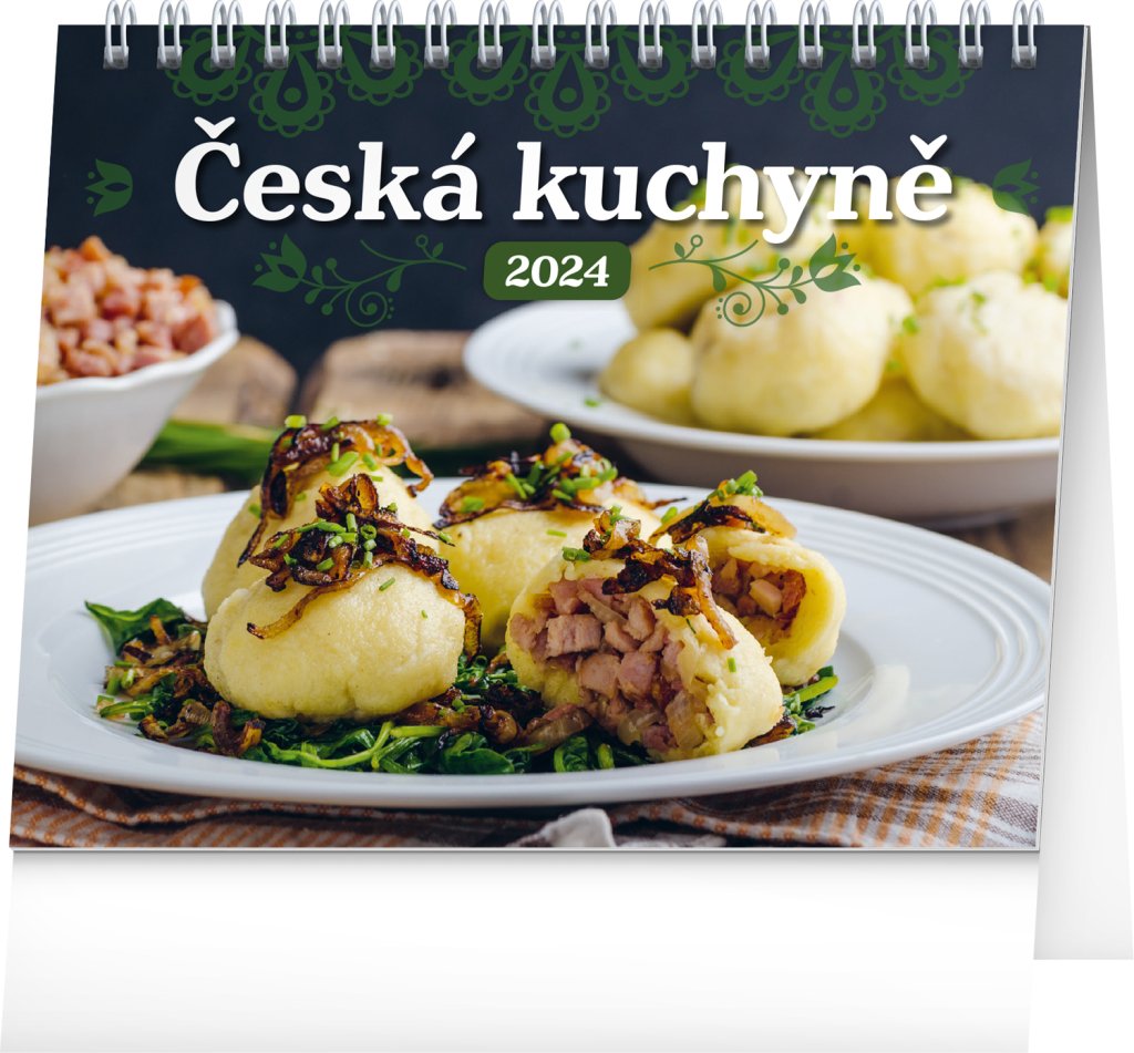 Levně Kalendář 2024 stolní: Česká kuchyně, 16,5 × 13 cm