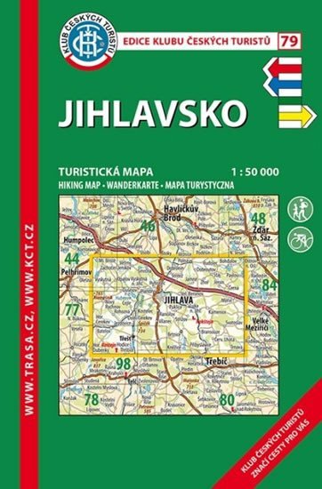 Levně Jihlavsko /KČT 79 1:50T Turistická mapa
