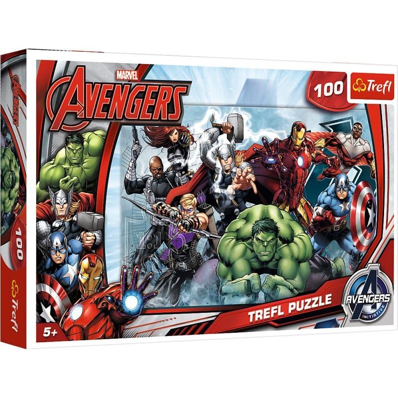Levně Trefl Puzzle Avengers - Do akce / 100 dílků