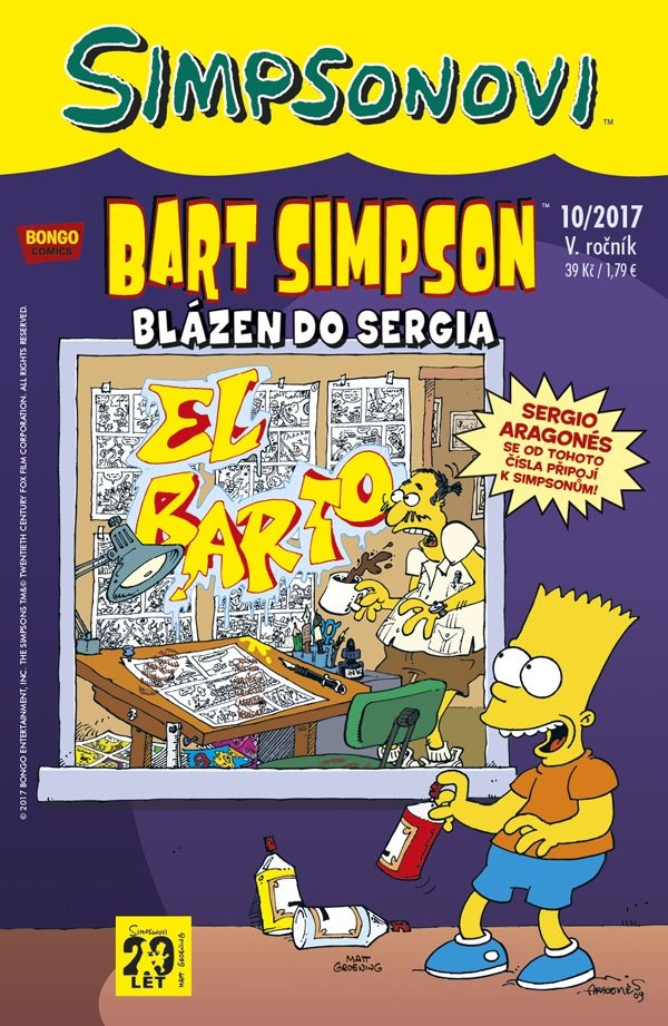 Levně Simpsonovi - Bart Simpson 10/2017 - Blázen do Sergia - Matthew Abram Groening