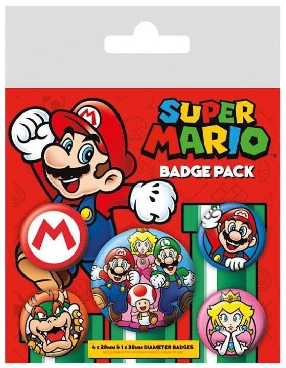 Sada odznaků - Super Mario - EPEE Merch - Pyramid