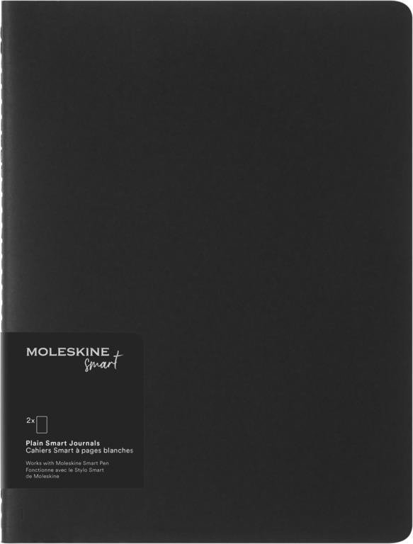 Levně Moleskine Smart Cahier Sešit 2 ks černý XL, čistý