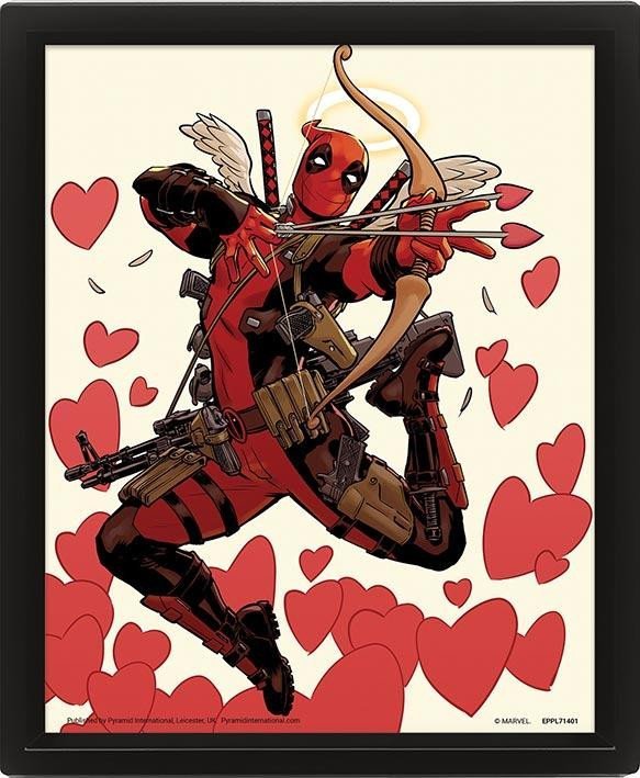 Obraz 3D Deadpool - Shooting Love - EPEE