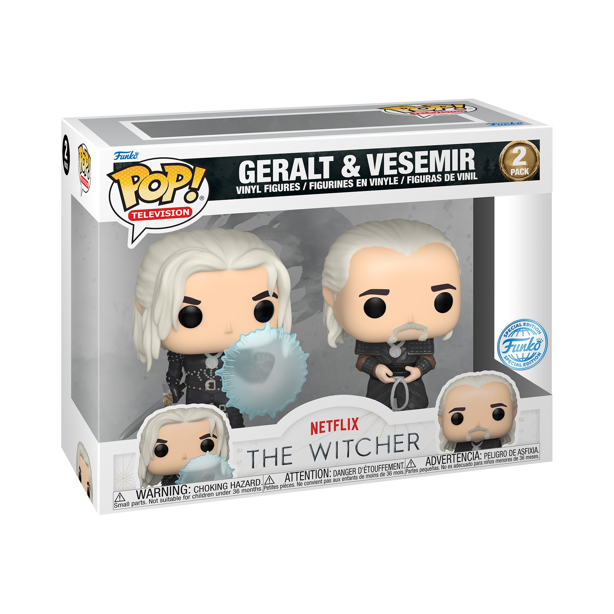 Levně Funko POP TV: Witcher - Geralt and Vesemir 2pack (Zaklínač, exclusive special edition)