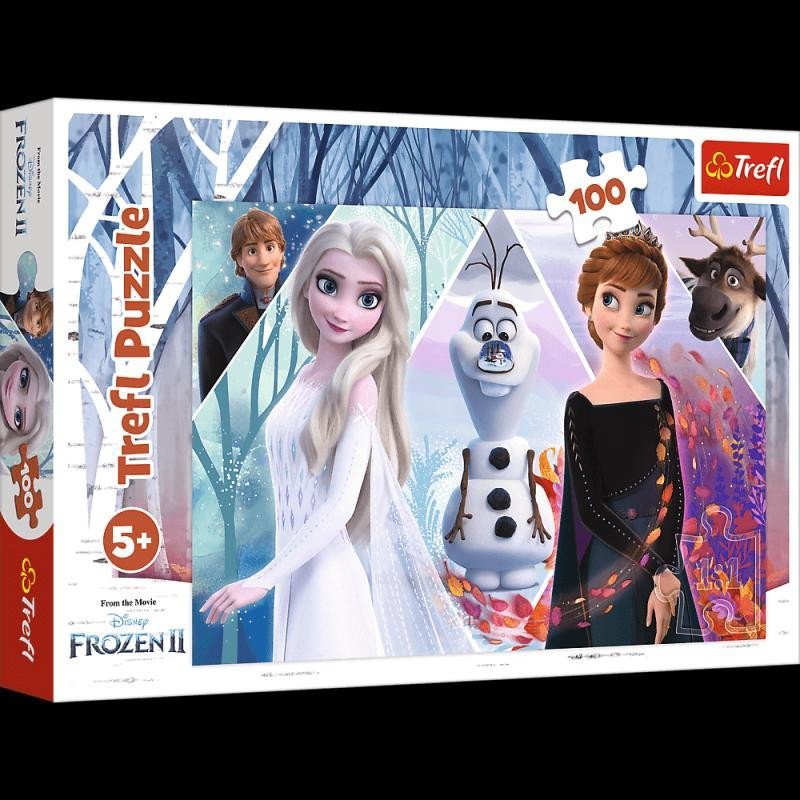 Levně Trefl Puzzle Frozen 2 - Začarovaná země / 100 dílků