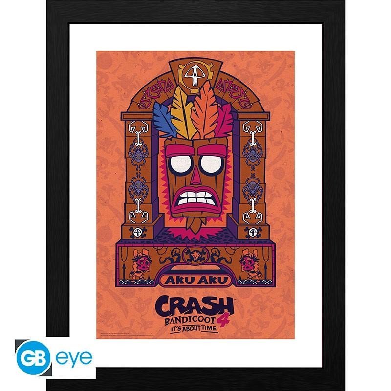 Levně Crash Bandicoot Zarámovaný plakát - Aku Aku