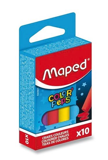Levně Maped - Křídy barevné 10 ks