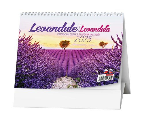 Levně Levandule 2025 - stolní kalendář