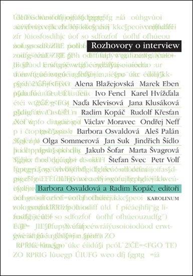 Levně Rozhovory o interview - Barbora Osvaldová