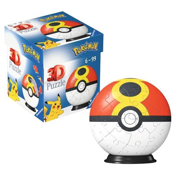 Levně 3D Puzzle-Ball: Pokémon Repeat Ball 54 dílků