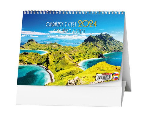 Levně Obrázky z cest 2024 - stolní kalendář