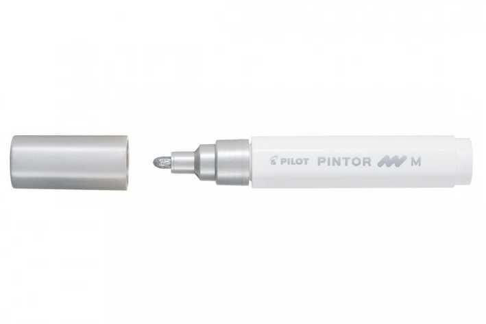 Levně PILOT Pintor Medium akrylový popisovač 1,5-2,2mm - stříbrný