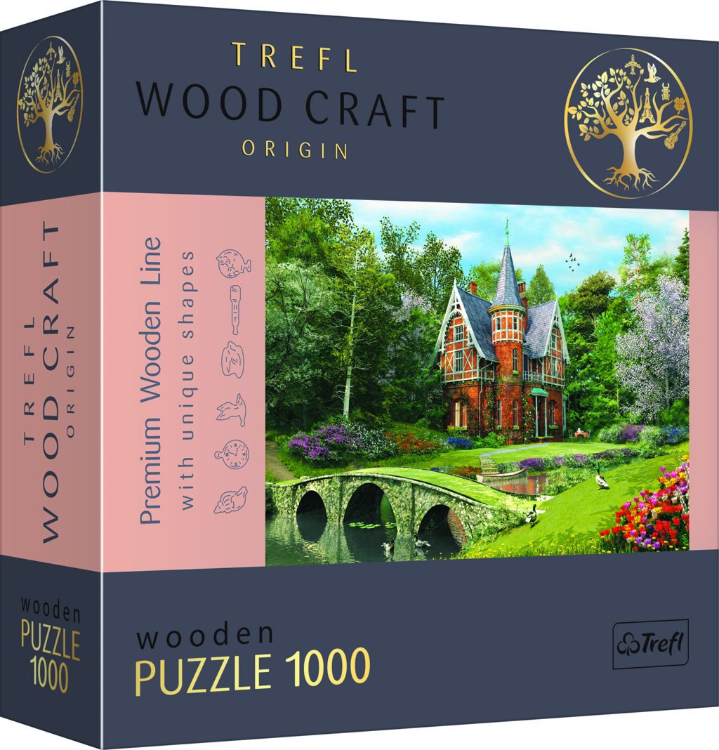 Trefl Wood Craft Origin Puzzle Viktoriánský dům 1000 dílků - dřevěné - Trefl