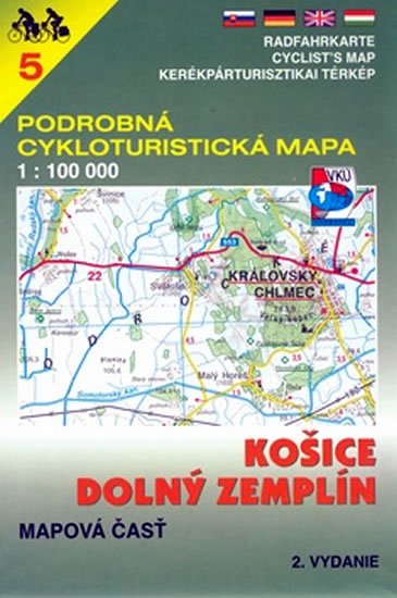 Košice, Dolný Zemplín 5 - cykloturist. mapa - kolektiv autorů