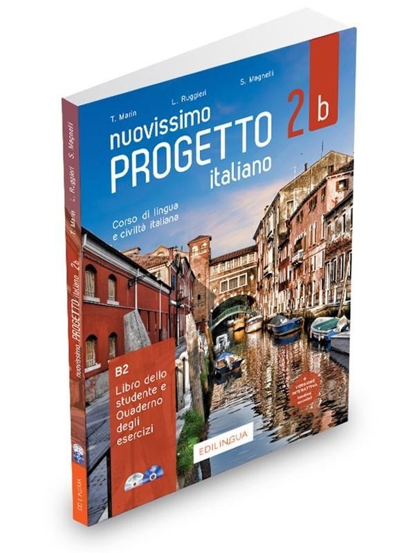 Levně Nuovissimo Progetto italiano 2b/B2 Libro dello studente e Quaderno degli esercizi DVD video + CD Audio - Telis Marin