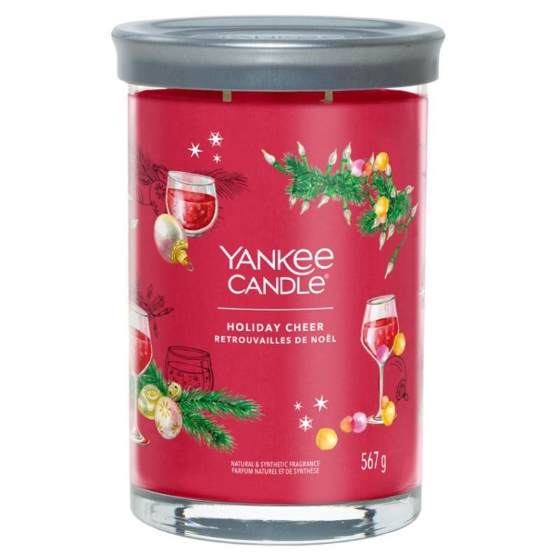 Levně YANKEE CANDLE Holiday Cheer svíčka 567g / 2 knoty (Signature velký)