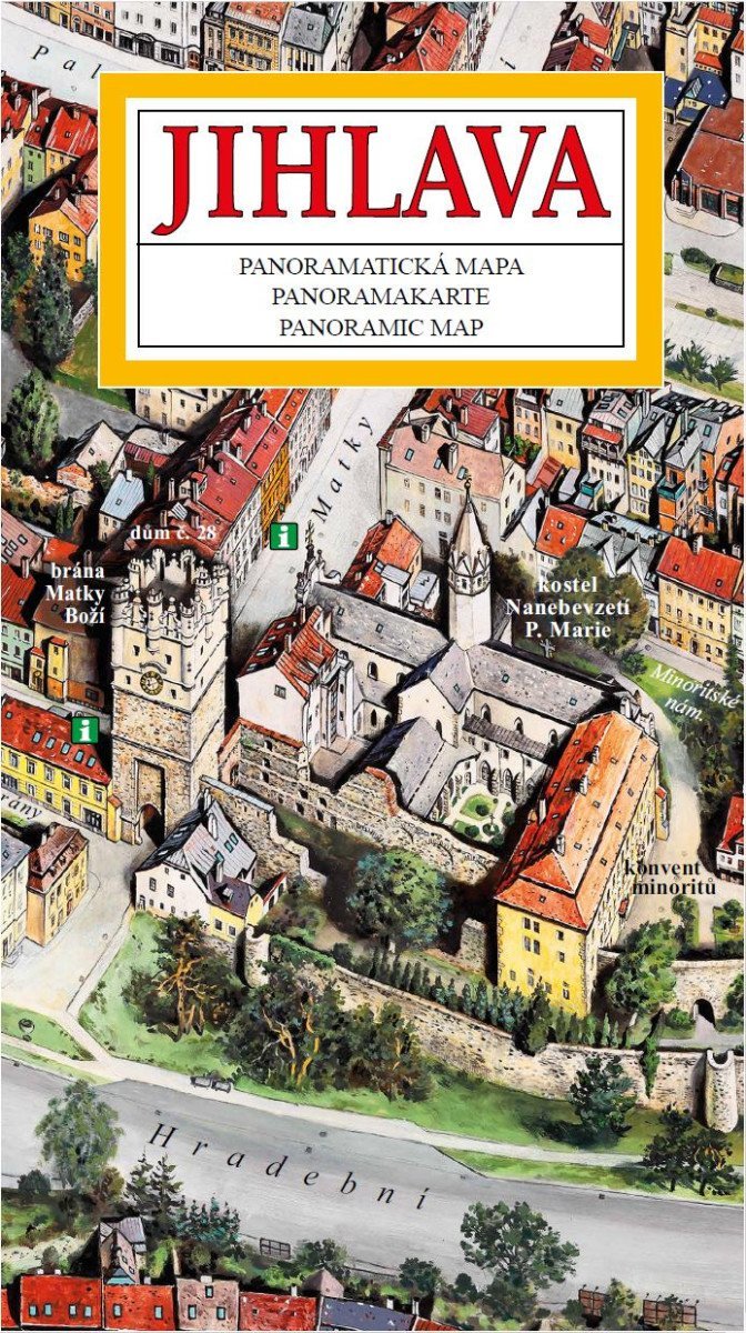 Product detail of Jihlava - Panoramatická mapa / česky, anglicky, německy - Tomáš Rygl