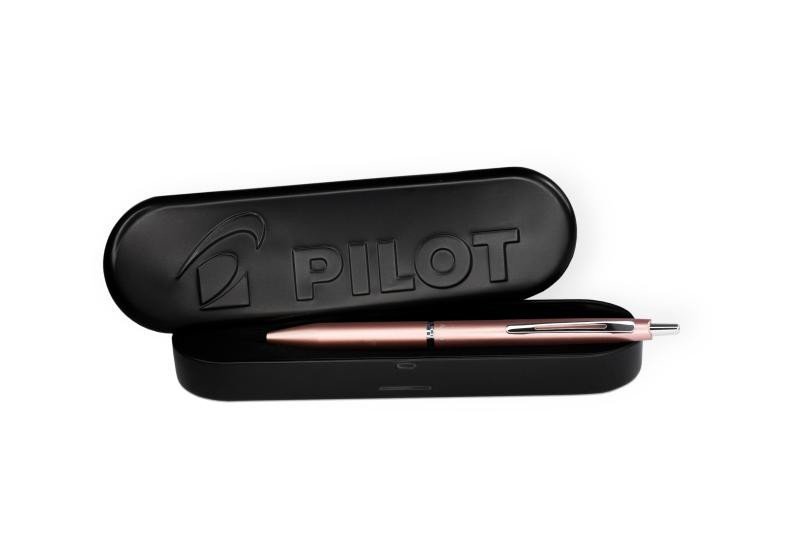 Levně PILOT Acro 1000, kuličkové pero, M, světle růžové v dárkovém boxu