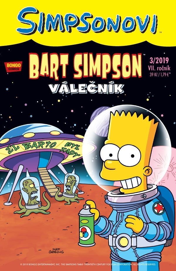 Levně Simpsonovi - Bart Simpson 3/2019 - Válečník - autorů kolektiv