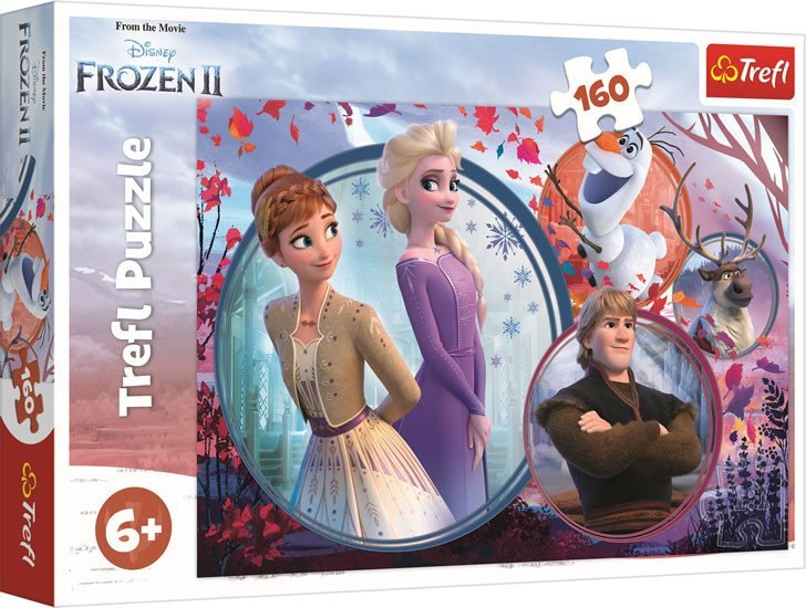 Levně Trefl Puzzle Frozen 2 - Sesterské dobrodružství / 160 dílků