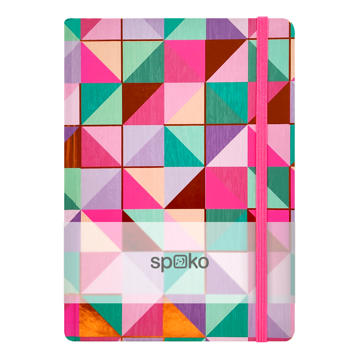 Levně Spoko zápisník, Creative III (barevná mozaika), A5, 75 g, 96 stránek, linkovaný - 3ks