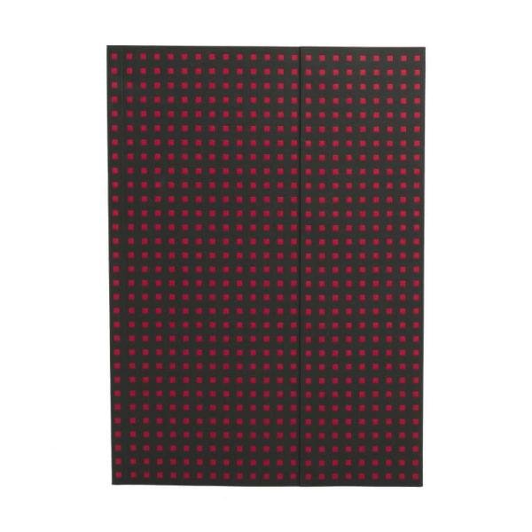 Levně Zápisník Paper-Oh Quadro Black on Red A4 nelinkovaný